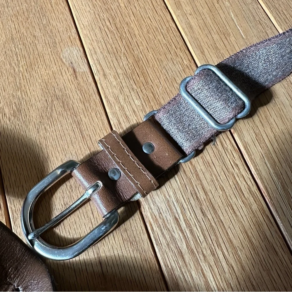 Vintage Men’s Leather Belt Brown Size 38